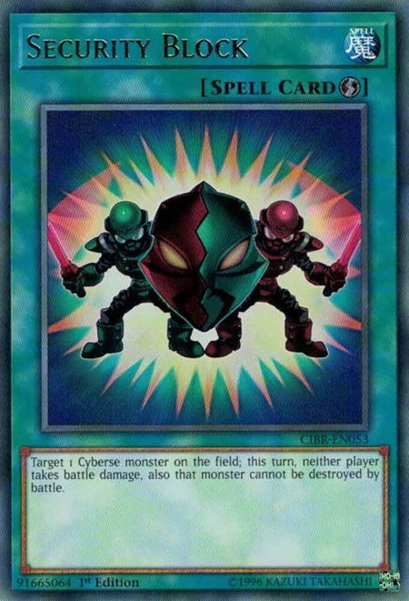 Security Block trading card from Circuit Break Security Block - Circuit Break YuGiOh trading card