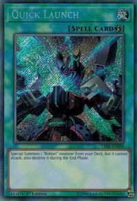 Quick Launch - Circuit Break (CIBR) #CIBR-EN056 - Secret Rare YuGiOh Trading Card