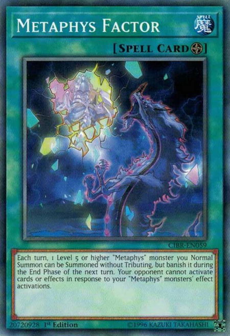 Metaphys Factor trading card from Circuit Break Metaphys Factor - Circuit Break YuGiOh trading card