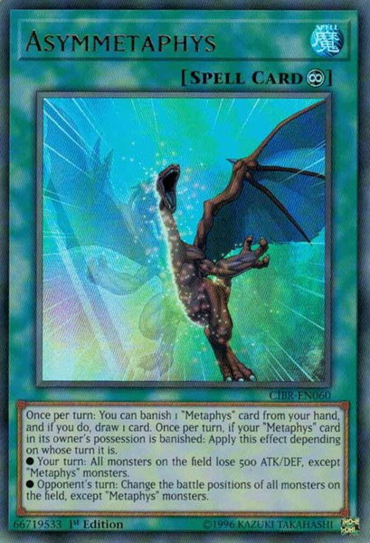 Asymmetaphys trading card from Circuit Break Asymmetaphys - Circuit Break YuGiOh trading card
