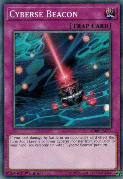 Cyberse Beacon trading card from Circuit Break Cyberse Beacon - Circuit Break YuGiOh trading card