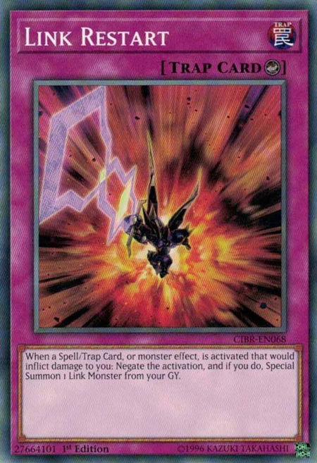 Link Restart trading card from Circuit Break Link Restart - Circuit Break YuGiOh trading card