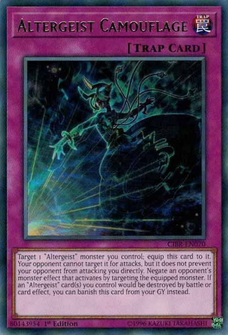 Altergeist Camouflage trading card from Circuit Break Altergeist Camouflage - Circuit Break YuGiOh trading card