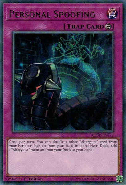 Personal Spoofing trading card from Circuit Break Personal Spoofing - Circuit Break YuGiOh trading card