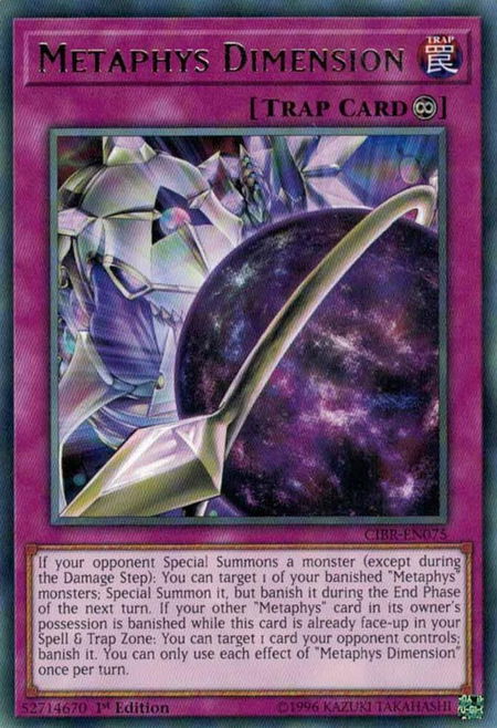 Metaphys Dimension trading card from Circuit Break Metaphys Dimension - Circuit Break YuGiOh trading card