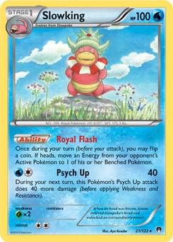 Slowking - 21/122 (Cosmos Holo) trading card from Alternate Art Promos Slowking - 21/122 (Cosmos Holo) - Alternate Art Promos Pokémon trading card