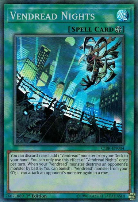 Vendread Nights trading card from Circuit Break Vendread Nights - Circuit Break YuGiOh trading card