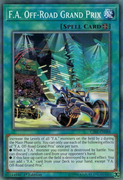 F.A. Off-Road Grand Prix - Circuit Break YuGiOh trading card