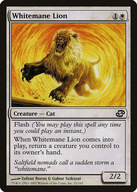 Whitemane Lion - Planar Chaos Magic: The Gathering trading card