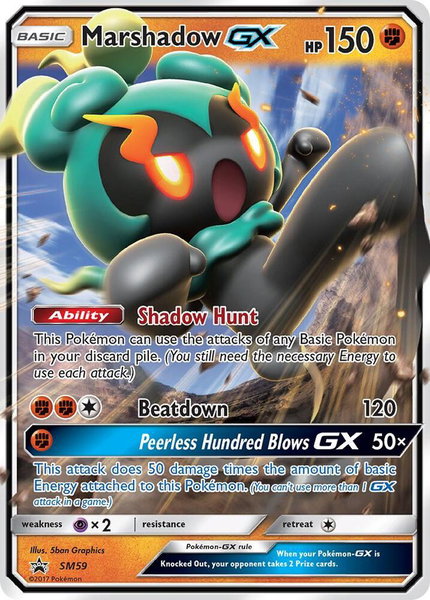 Marshadow GX - SM59 - SM Promos Pokémon trading card
