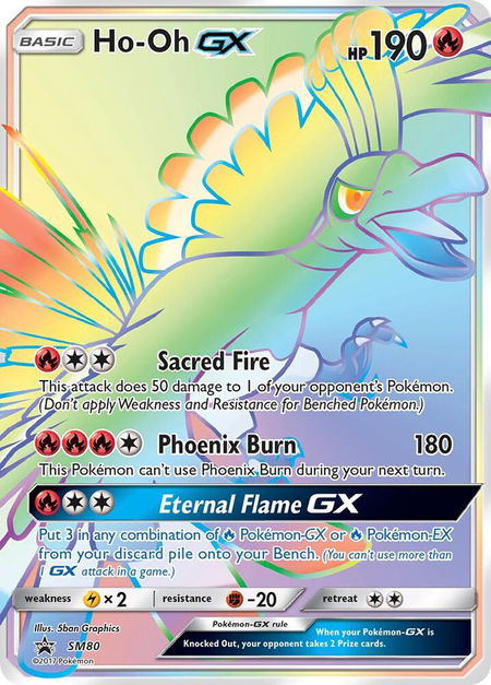 Ho-Oh GX - SM80 - SM Promos Pokémon trading card