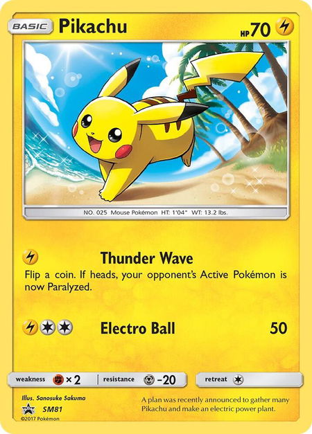 Pikachu - SM81 - SM Promos Pokémon trading card