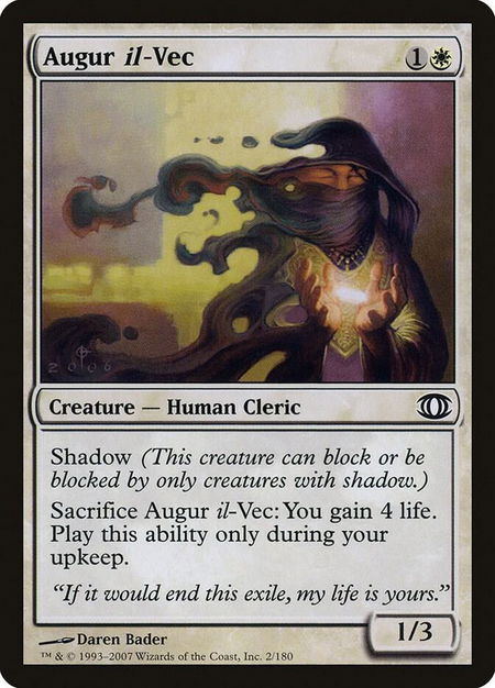 Augur il-Vec - Future Sight Magic: The Gathering trading card
