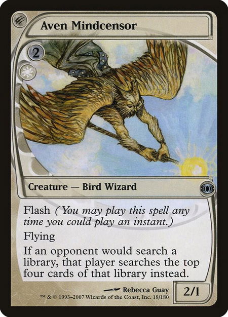 Aven Mindcensor - Future Sight Magic: The Gathering trading card