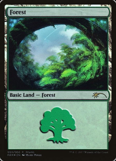 Forest (2017 Gift Pack - Poole) - Gift Boxes and Promos Magic: The Gathering trading card