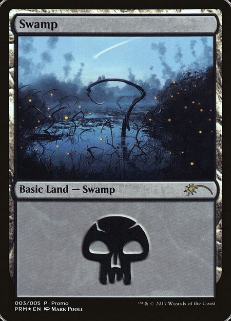 Swamp (2017 Gift Pack - Poole) - Gift Boxes and Promos Magic: The Gathering trading card