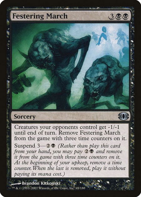 Festering March - Future Sight Magic: The Gathering trading card