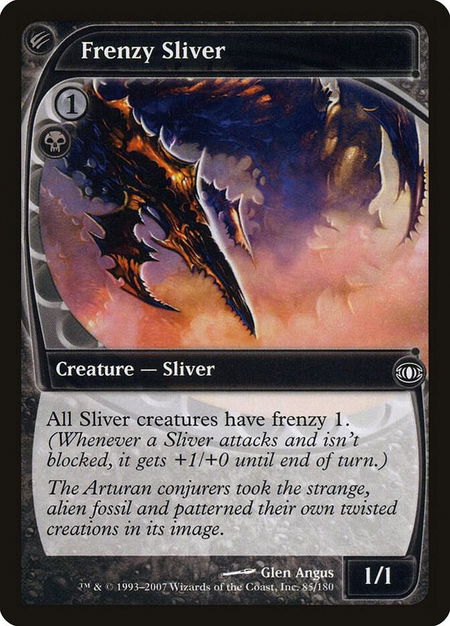 Frenzy Sliver - Future Sight Magic: The Gathering trading card