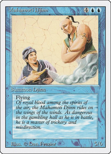 Mahamoti Djinn - Revised Edition Magic: The Gathering trading card
