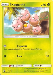 Exeggcute - SM - Crimson Invasion (SM04) #4/111 - Common Pokémon Trading Card