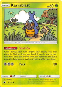 Karrablast - SM - Crimson Invasion (SM04) #7/111 - Common Pokémon Trading Card