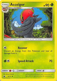 Accelgor - SM - Crimson Invasion (SM04) #9/111 - Uncommon Pokémon Trading Card