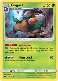 Gogoat - SM - Crimson Invasion (SM04) #11/111 - Holo Rare Pokémon Trading Card