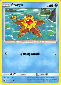 Staryu - SM - Crimson Invasion (SM04) #15/111 - Common Pokémon Trading Card