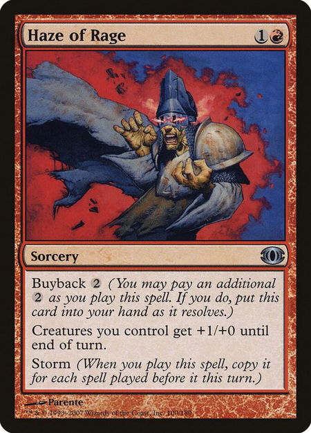 Haze of Rage - Future Sight Magic: The Gathering trading card