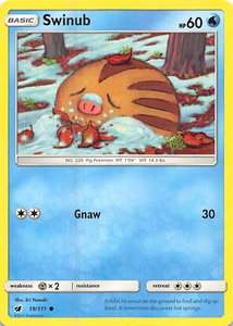 Swinub - SM - Crimson Invasion (SM04) #19/111 - Common Pokémon Trading Card