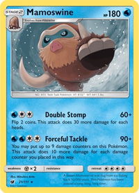 Mamoswine - SM - Crimson Invasion (SM04) #21/111 - Rare Pokémon Trading Card