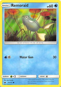 Remoraid - SM - Crimson Invasion (SM04) #22/111 - Common Pokémon Trading Card