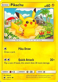 Pikachu - SM - Crimson Invasion (SM04) #30/111 - Common Pokémon Trading Card