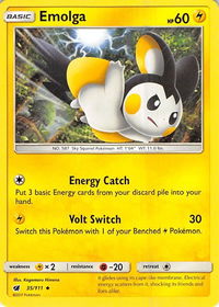 Emolga - SM - Crimson Invasion (SM04) #35/111 - Uncommon Pokémon Trading Card