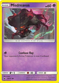 Misdreavus - SM - Crimson Invasion (SM04) #39/111 - Common Pokémon Trading Card