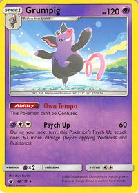 Grumpig - SM - Crimson Invasion (SM04) #42/111 - Uncommon Pokémon Trading Card
