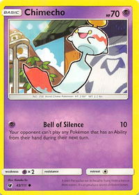 Chimecho - SM - Crimson Invasion (SM04) #43/111 - Common Pokémon Trading Card