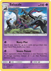 Salazzle - SM - Crimson Invasion (SM04) #47/111 - Holo Rare Pokémon Trading Card