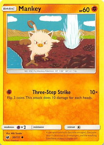 Mankey - SM - Crimson Invasion (SM04) #50/111 - Common Pokémon Trading Card