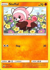 Stufful - SM - Crimson Invasion (SM04) #55/111 - Common Pokémon Trading Card