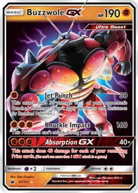 Buzzwole GX - SM - Crimson Invasion (SM04) #57/111 - Ultra Rare Pokémon Trading Card