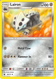 Lairon - SM - Crimson Invasion (SM04) #66/111 - Uncommon Pokémon Trading Card