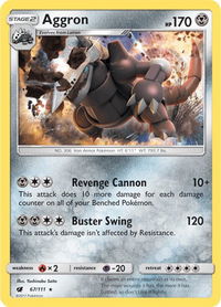 Aggron - SM - Crimson Invasion (SM04) #67/111 - Holo Rare Pokémon Trading Card