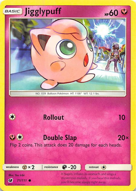 Jigglypuff - SM - Crimson Invasion Pokémon trading card