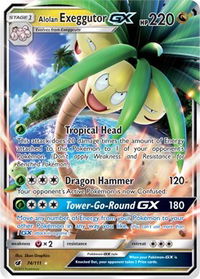 Alolan Exeggutor GX - SM - Crimson Invasion (SM04) #74/111 - Ultra Rare Pokémon Trading Card