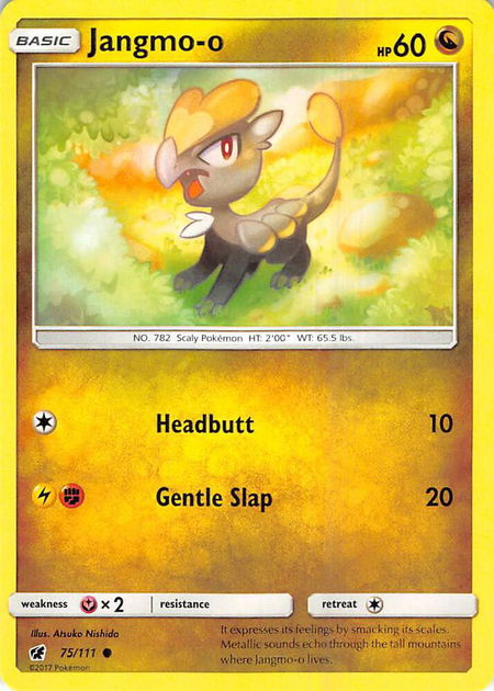 Jangmo-o - SM - Crimson Invasion Pokémon trading card