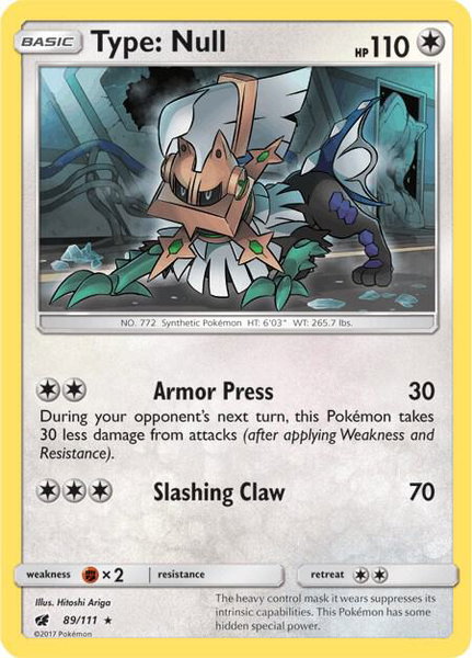 Type: Null trading card from SM - Crimson Invasion Type: Null - SM - Crimson Invasion Pokémon trading card