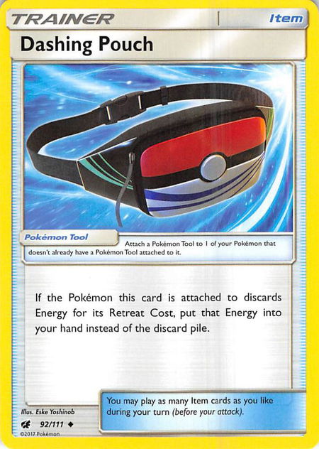 Dashing Pouch - SM - Crimson Invasion Pokémon trading card