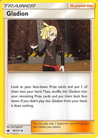 Gladion - SM - Crimson Invasion (SM04) #95/111 - Uncommon Pokémon Trading Card
