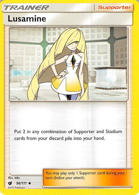Lusamine - SM - Crimson Invasion Pokémon trading card